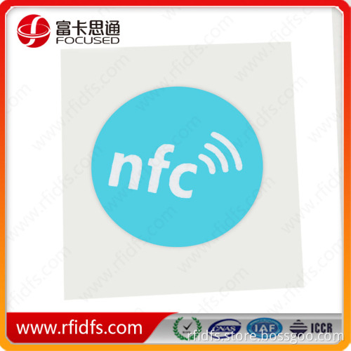 Logo printing NTAG213 NFC sticker free samples